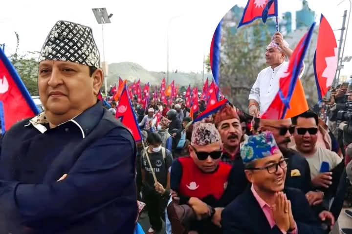राजावादीको आन्दोलन आज पनि जारी, दुर्गा प्रसार्इँ समुहले अलग्गै प्रदर्शन गर्ने