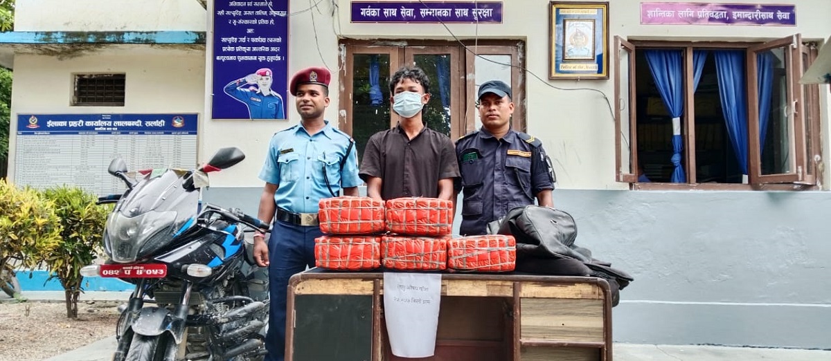 २७ किलो गाँजासहित एक युवक जना पक्राउ