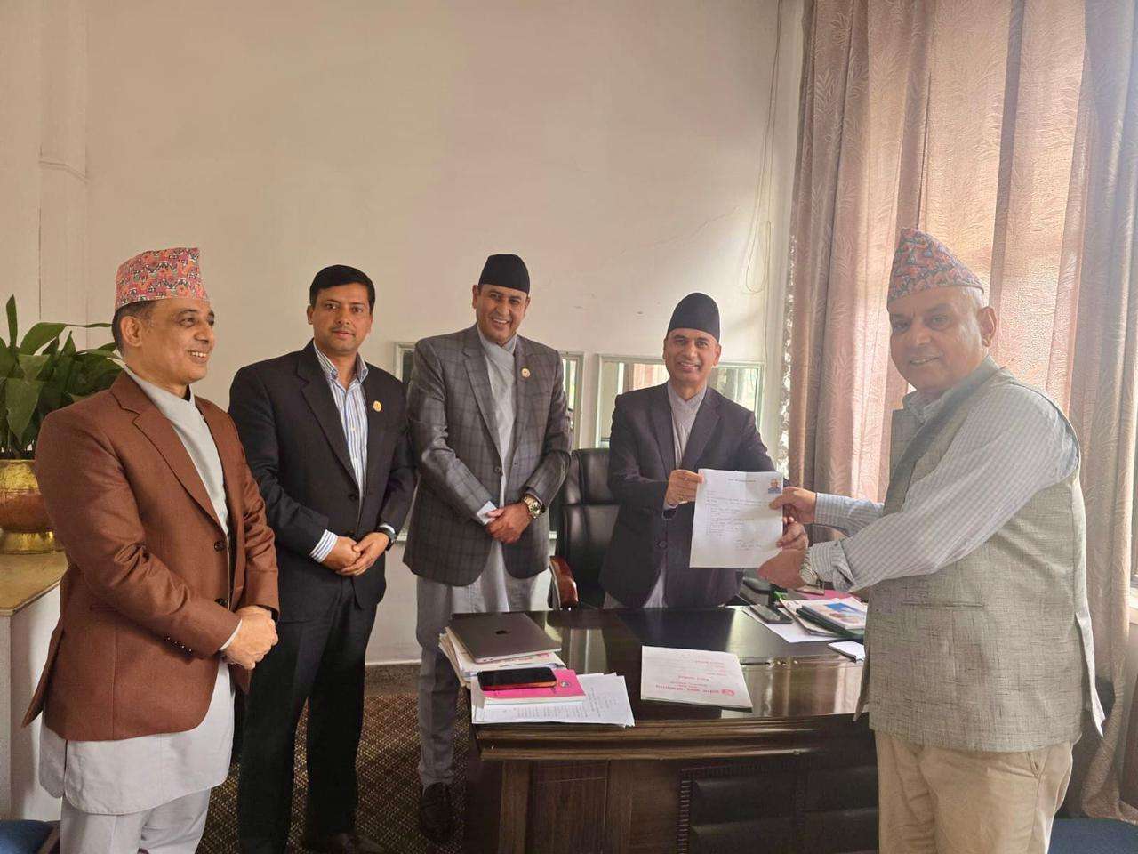 संसदीय सुनुवाइ समिति (संयुक्त) को सभापति पदमा रामहरि खतिवडाको मनोनयन दर्ता 