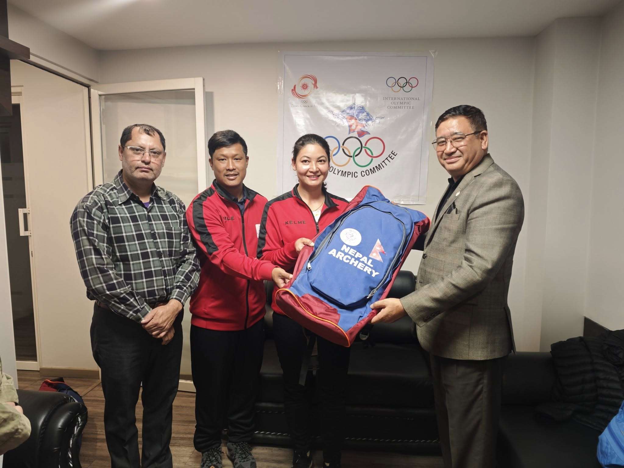 एसियन आर्चरी च्याम्पियन्सिपमा खेल्ने नेपाली टिमको विदाइ एसियन आर्चरी च्याम्पियन्सिपमा खेल्ने नेपाली टिमको विदाइ