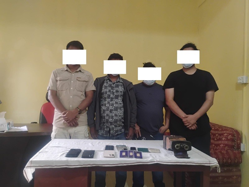 नक्कली सुनको कारोबार गर्ने ४ जना पक्राउ