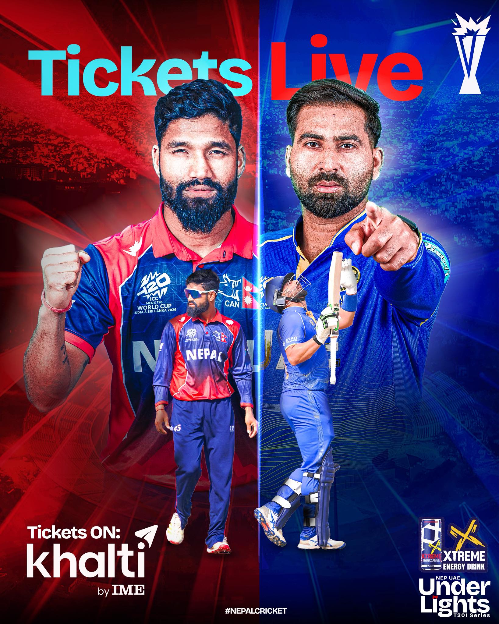 टी–२०आई सिरिजमा दिपेन्द्रको कप्तानीमा नेपाल यूएईसँग भिड्दै