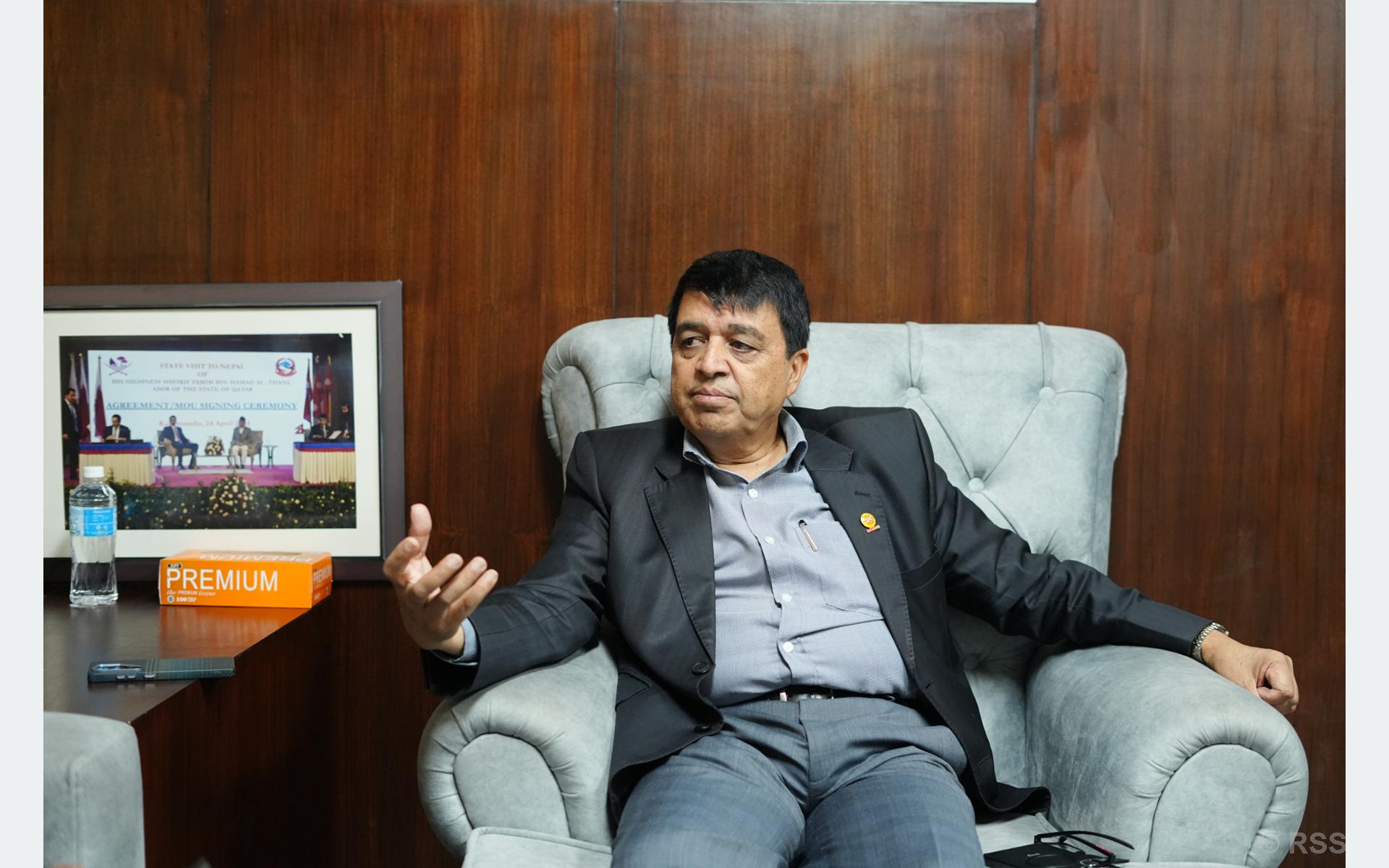निजी क्षेत्रलाई विश्वासमा लिएर लगानीको वातावरण बनाए सरकारको आर्थिक वृद्धिको लक्ष्य सजिलै हासिल हुन्छ: अध्यक्ष ढकाल