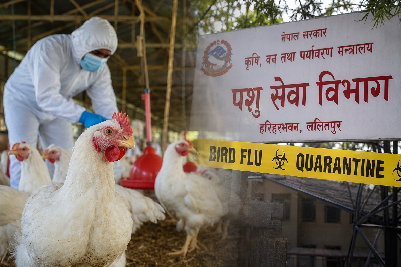 बर्ड फ्लु संक्रमण ११ जिल्लामा फैलियो, ५ लाख ६९ हजारभन्दा बढी कुखुरा नष्ट बर्ड फ्लु संक्रमण ११ जिल्लामा फैलियो, ५ लाख ६९ हजारभन्दा बढी कुखुरा नष्ट