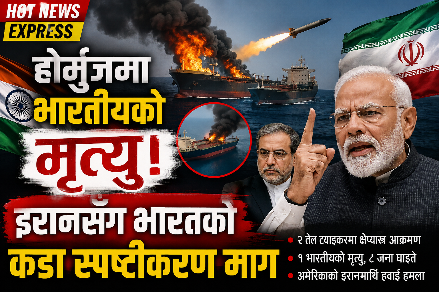 होर्मुजमा भारतीय नागरिक मारिएपछि भारत–इरान आमनेसामने होर्मुजमा भारतीय नागरिक मारिएपछि भारत–इरान आमनेसामने
