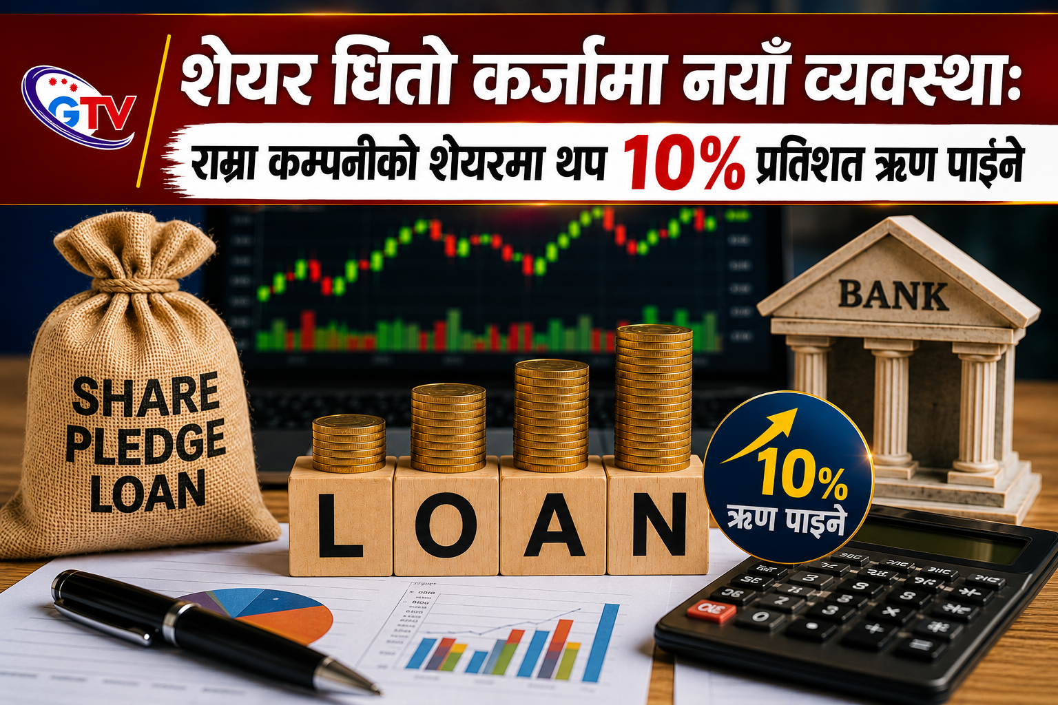 शेयर धितो कर्जामा नयाँ व्यवस्थाः राम्रा कम्पनीको शेयरमा थप १० प्रतिशत ऋण पाइने शेयर धितो कर्जामा नयाँ व्यवस्थाः राम्रा कम्पनीको शेयरमा थप १० प्रतिशत ऋण पाइने