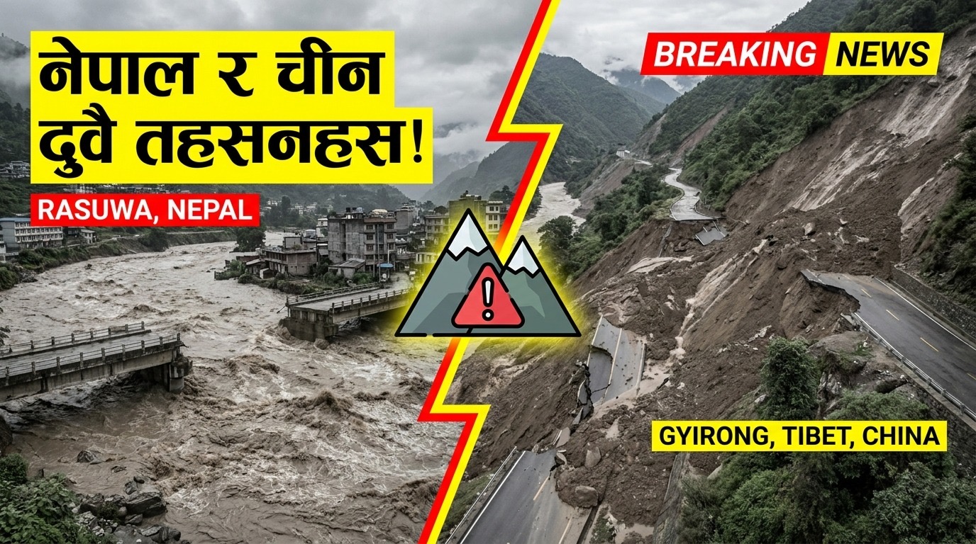 नेपाल डुब्यो , चीनतर्फ पनि उस्तै हाल !